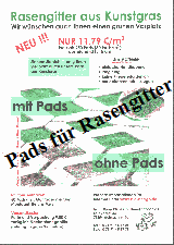 Angebot Rasengitter- Pads